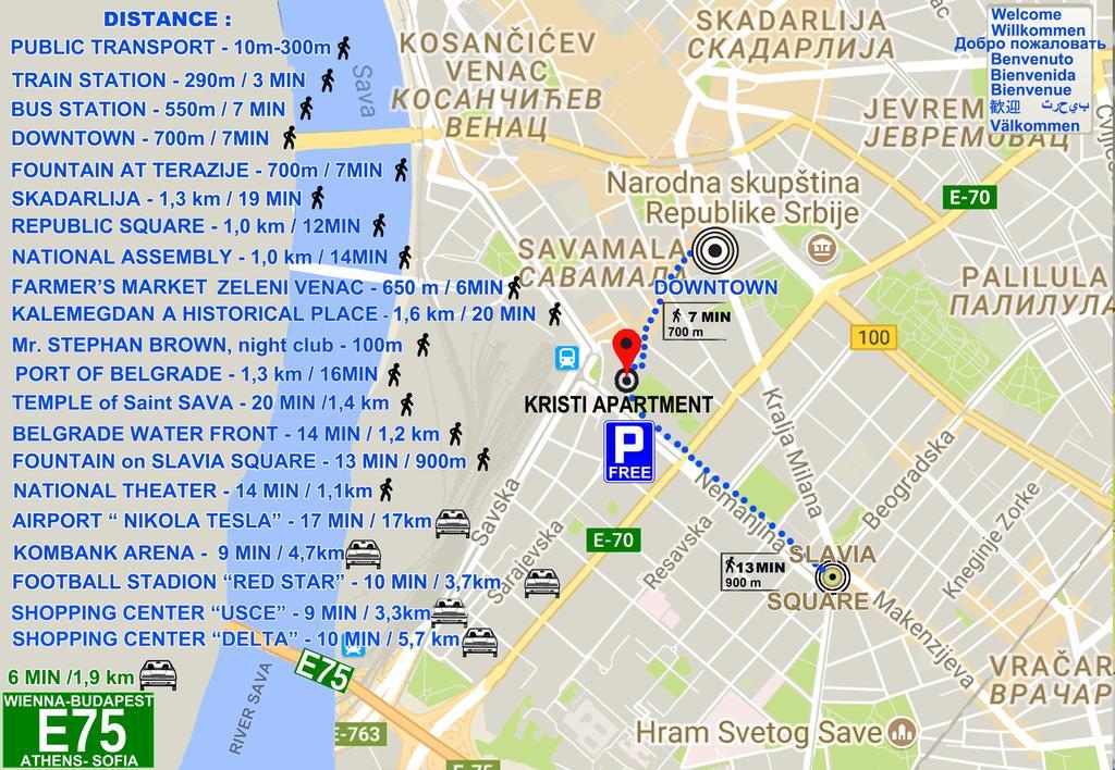 Kristi Lux Apartment Center Free Parking Fast Wifi Белград Екстериор снимка